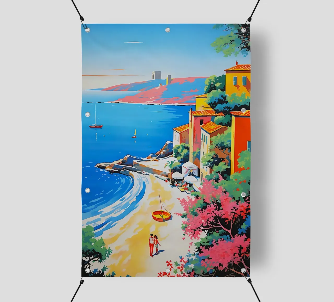 beach curve telo in pvc da space words