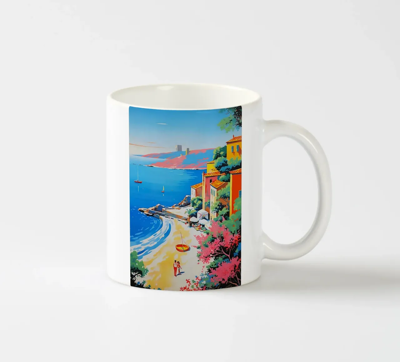 beach curve tazza in ceramica da space words
