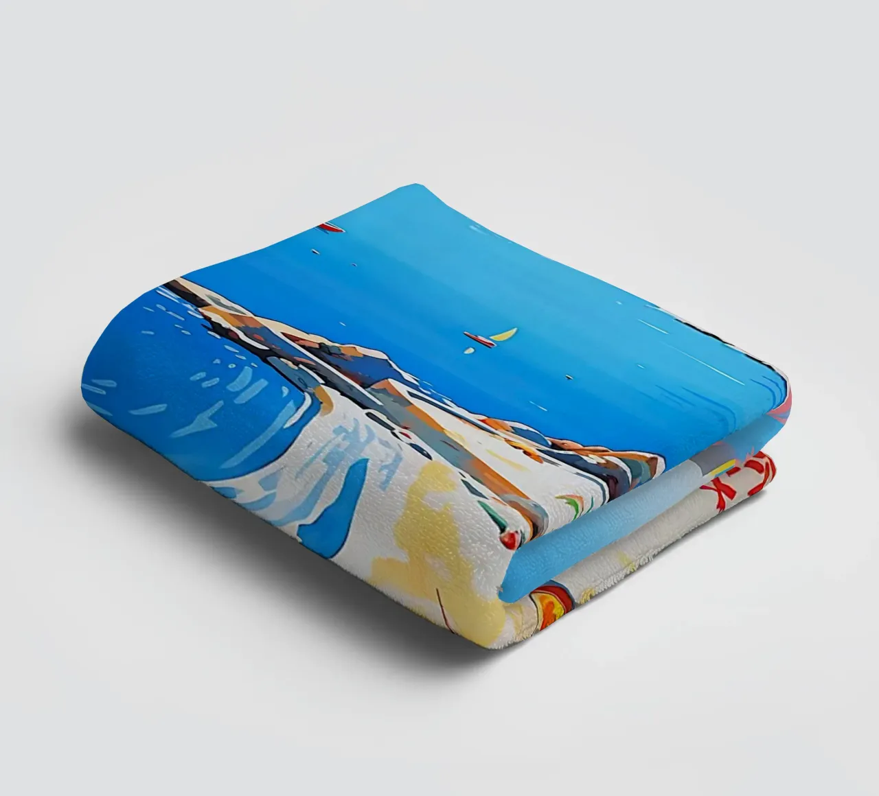 beach curve asciugamano da bagno da space words