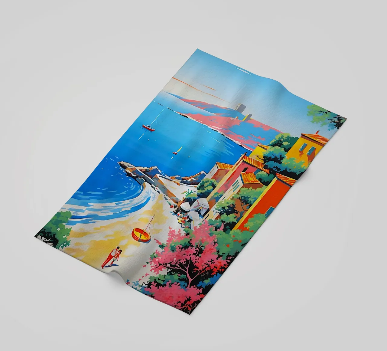 beach curve telo mare da space words