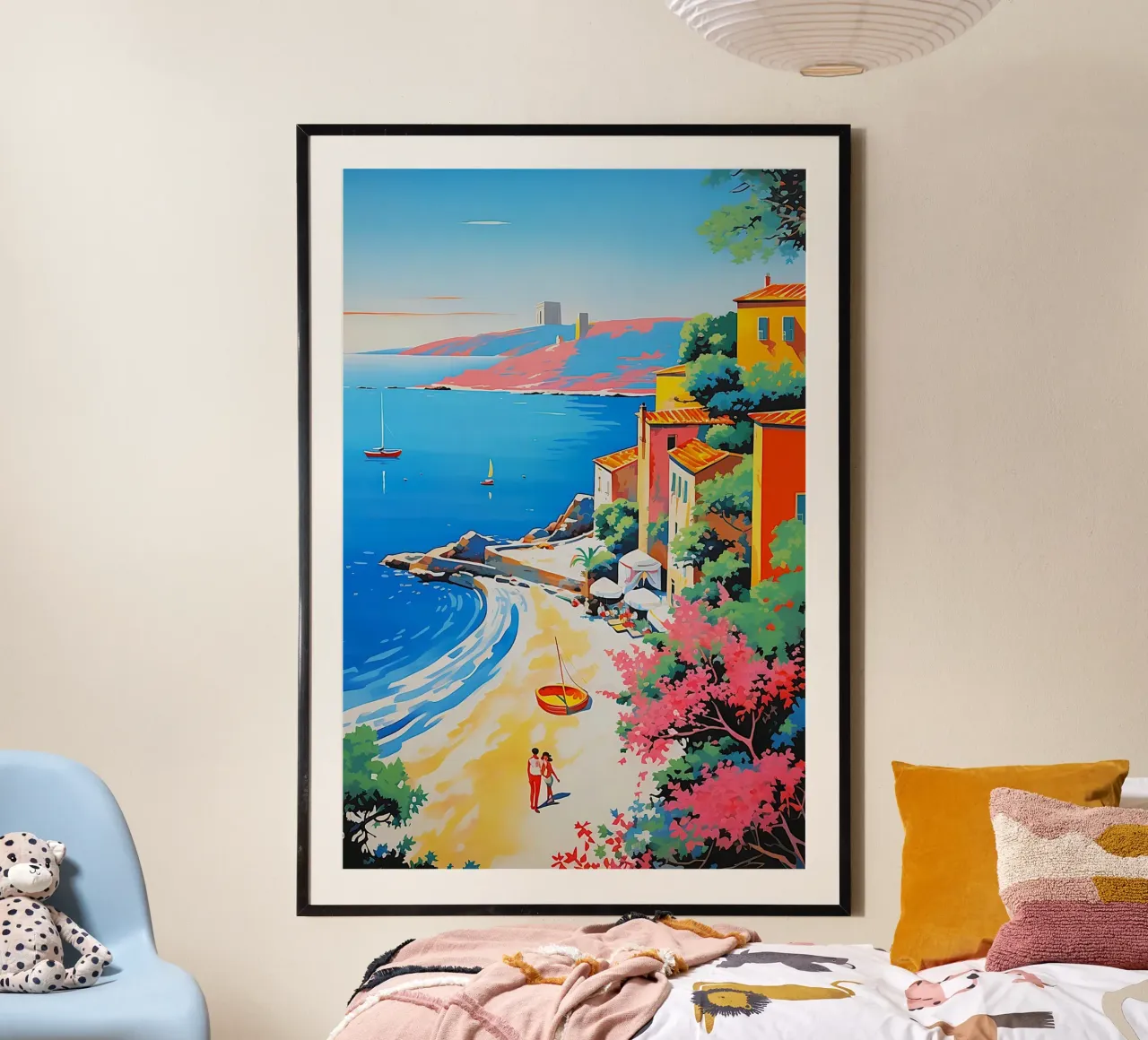 beach curve poster da space words