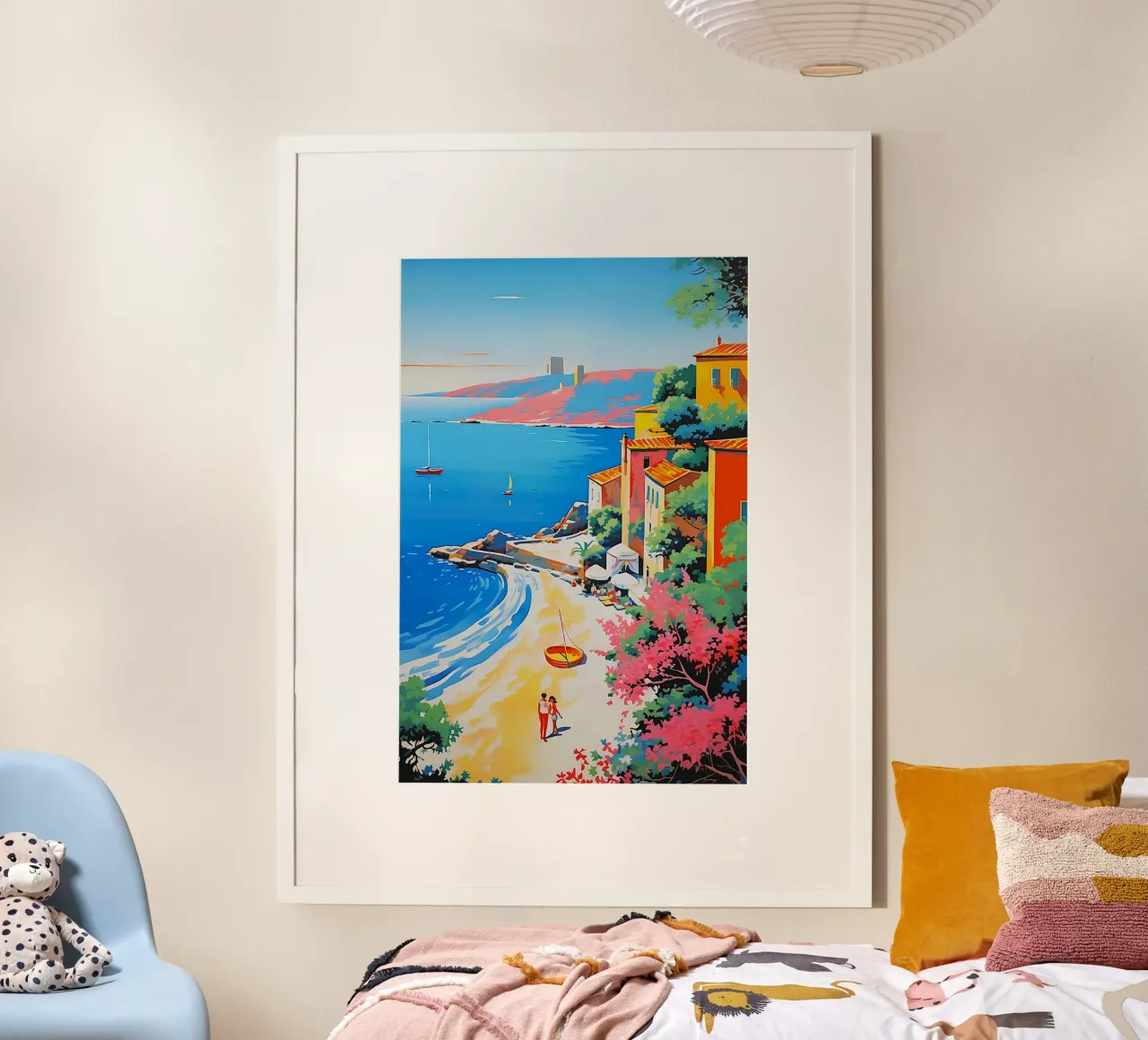 beach curve poster da space words