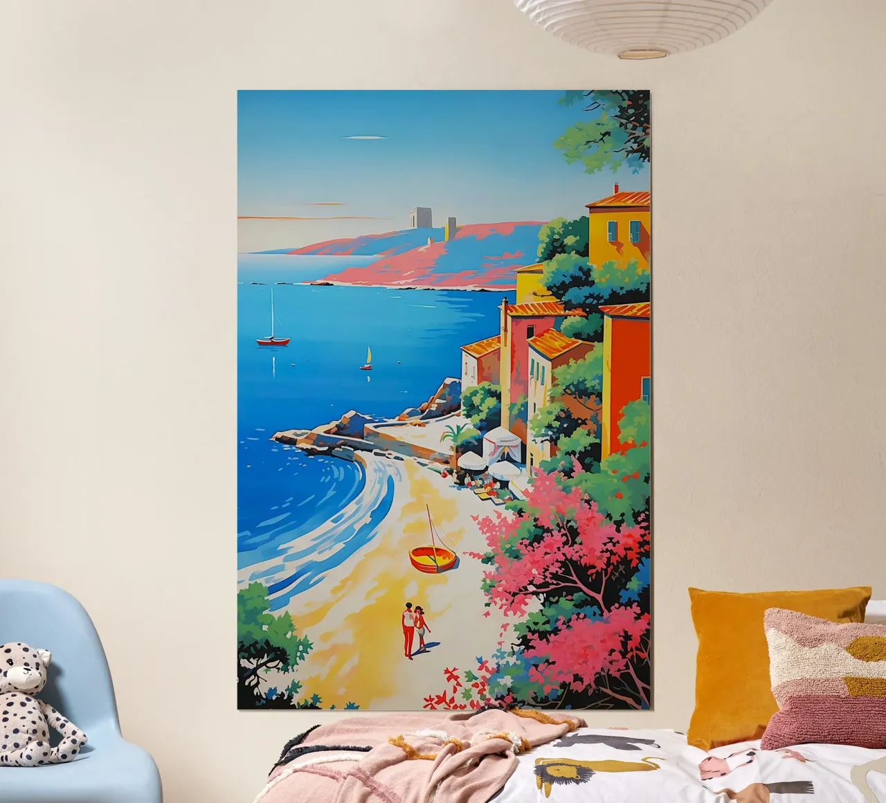 beach curve poster da space words