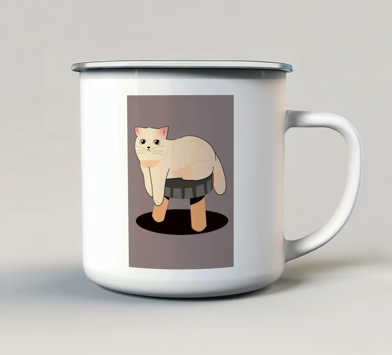 cat on the chair tazza in smalto da space words