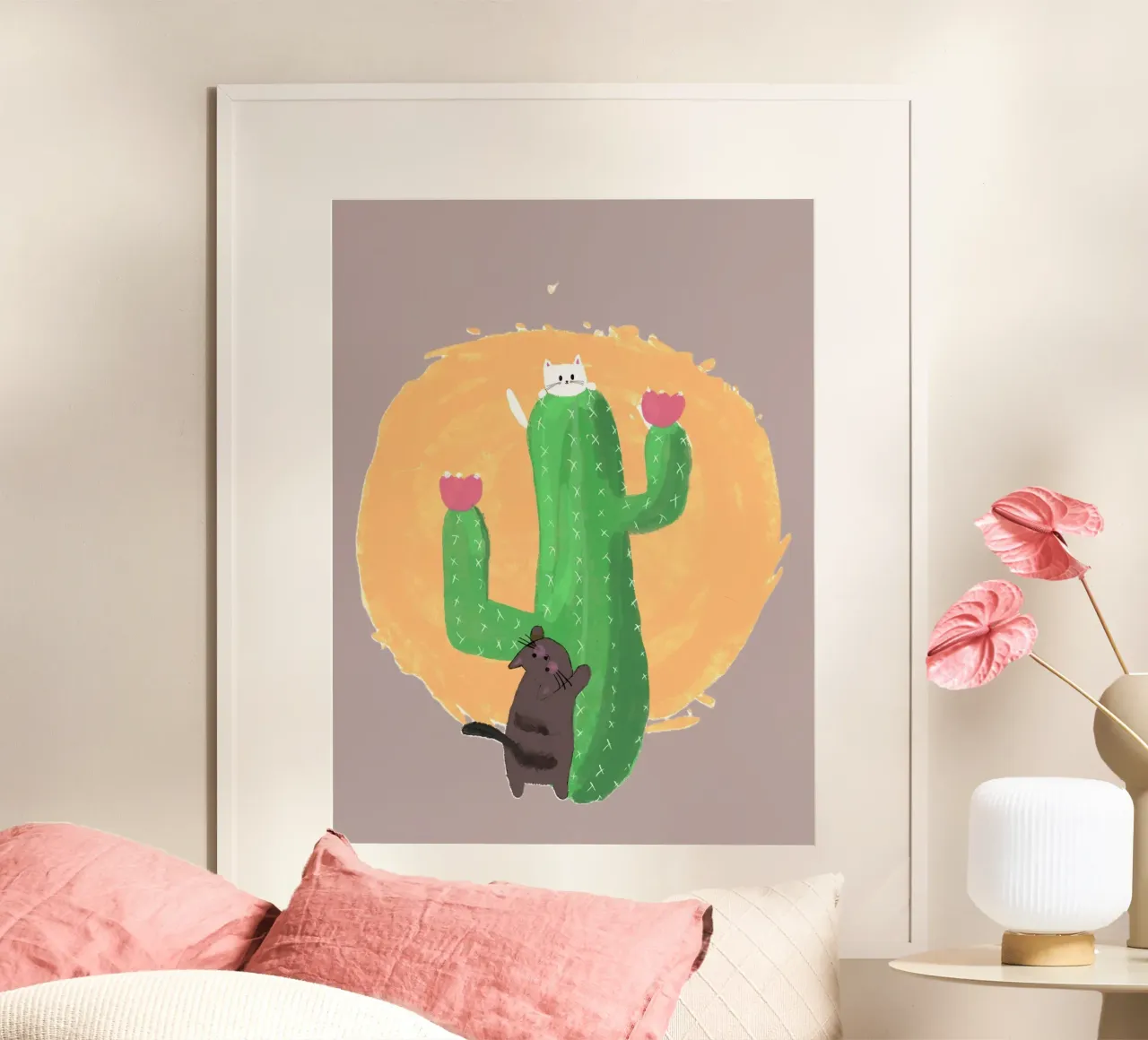 catus and cat poster da space words