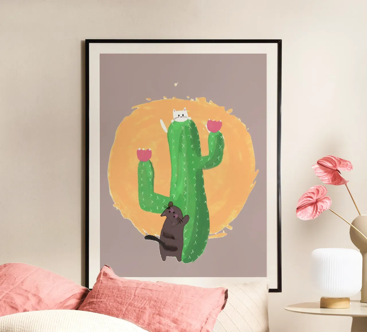 catus and cat poster da space words