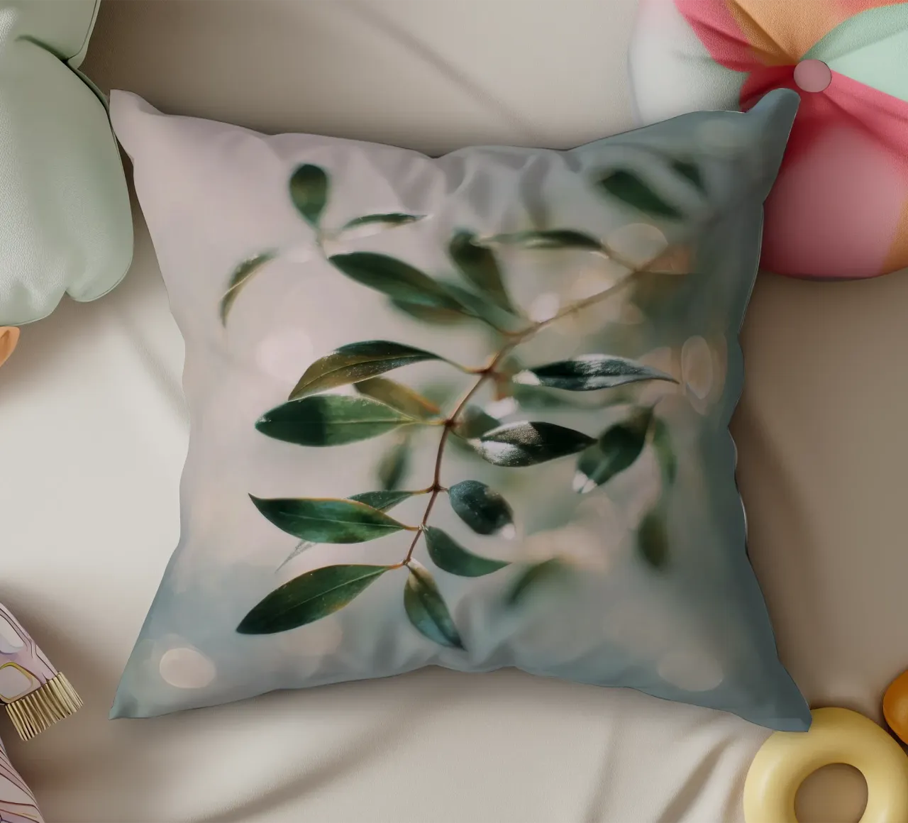 Bokeh Botanica No 01 cuscino da treechild