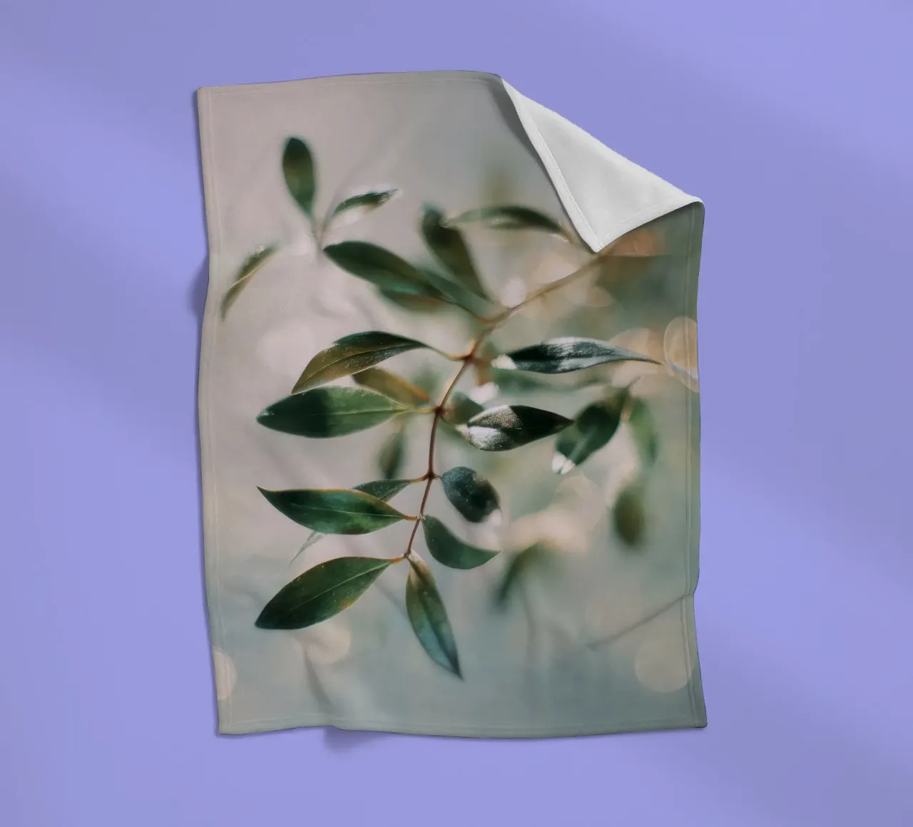 Bokeh Botanica No 01 coperta in pile da treechild