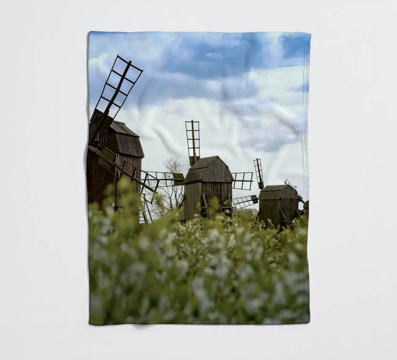 windmill small coperta in pile da space words