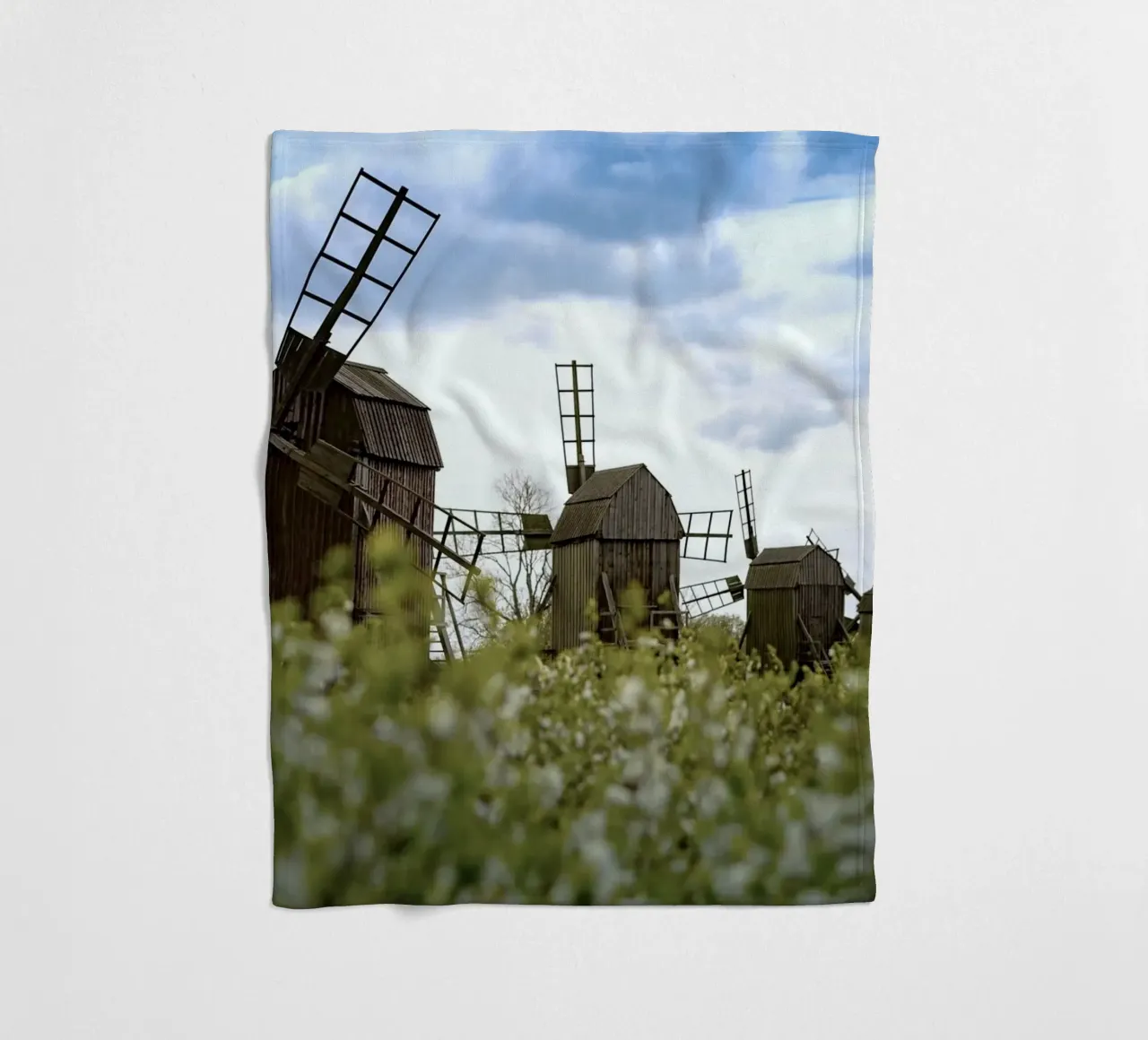 windmill small coperta in pile da space words