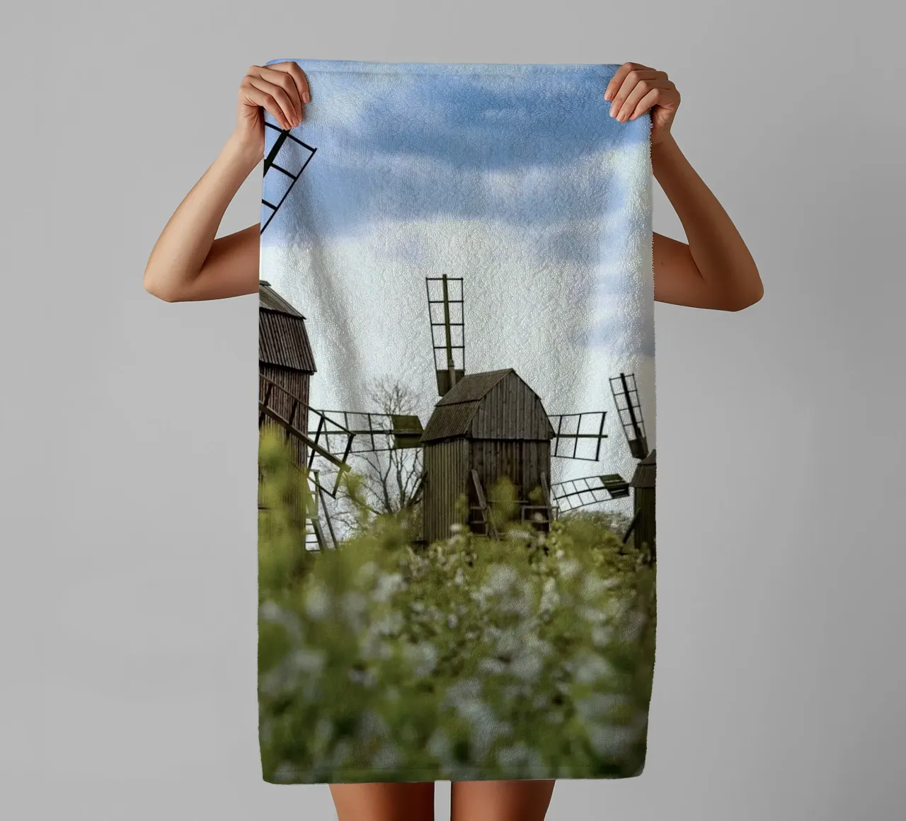 windmill small asciugamano da bagno da space words