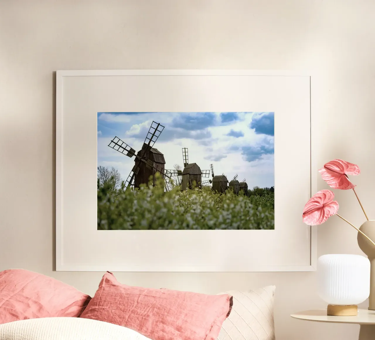 windmill small poster da space words
