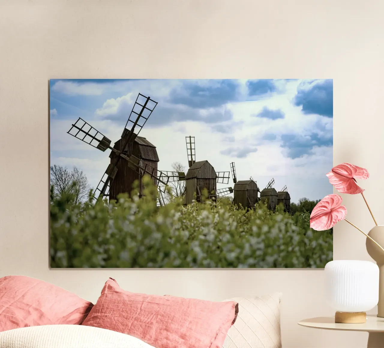 windmill small poster da space words