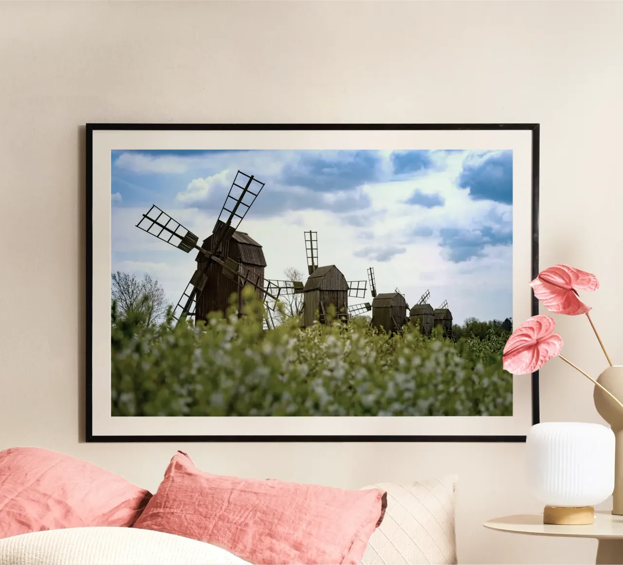 windmill small poster da space words