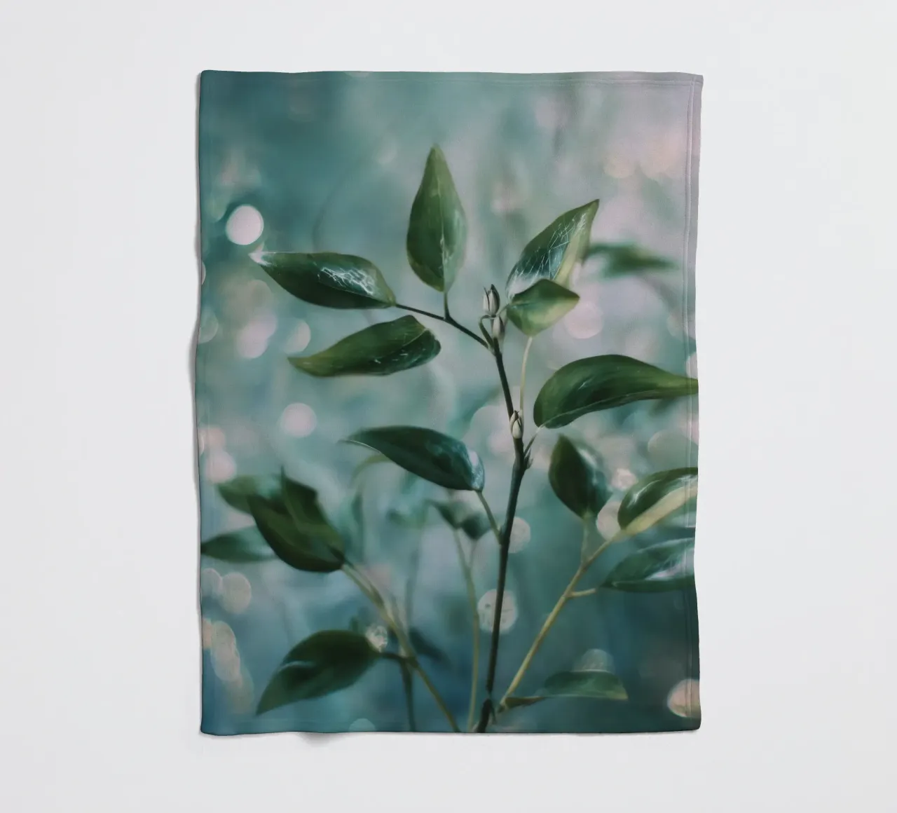 Bokeh Botanica No 02 coperta in pile da treechild