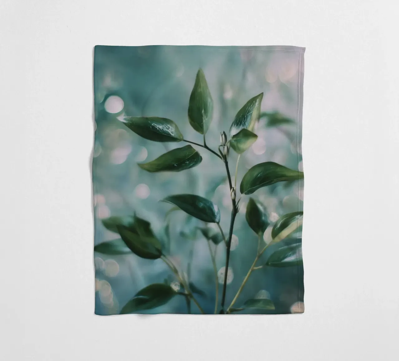 Bokeh Botanica No 02 coperta in pile da treechild