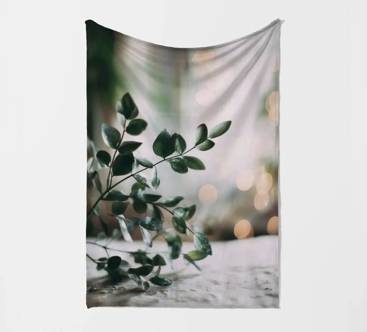 Bokeh Botanica No 03 coperta in pile da treechild