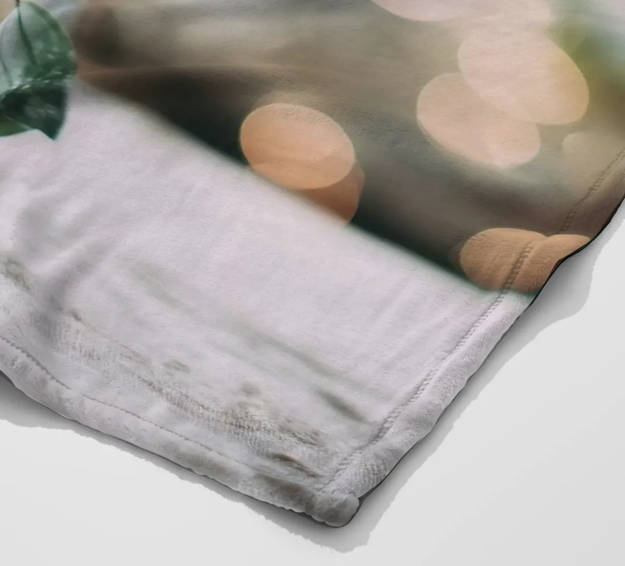 Bokeh Botanica No 03 coperta in pile da treechild