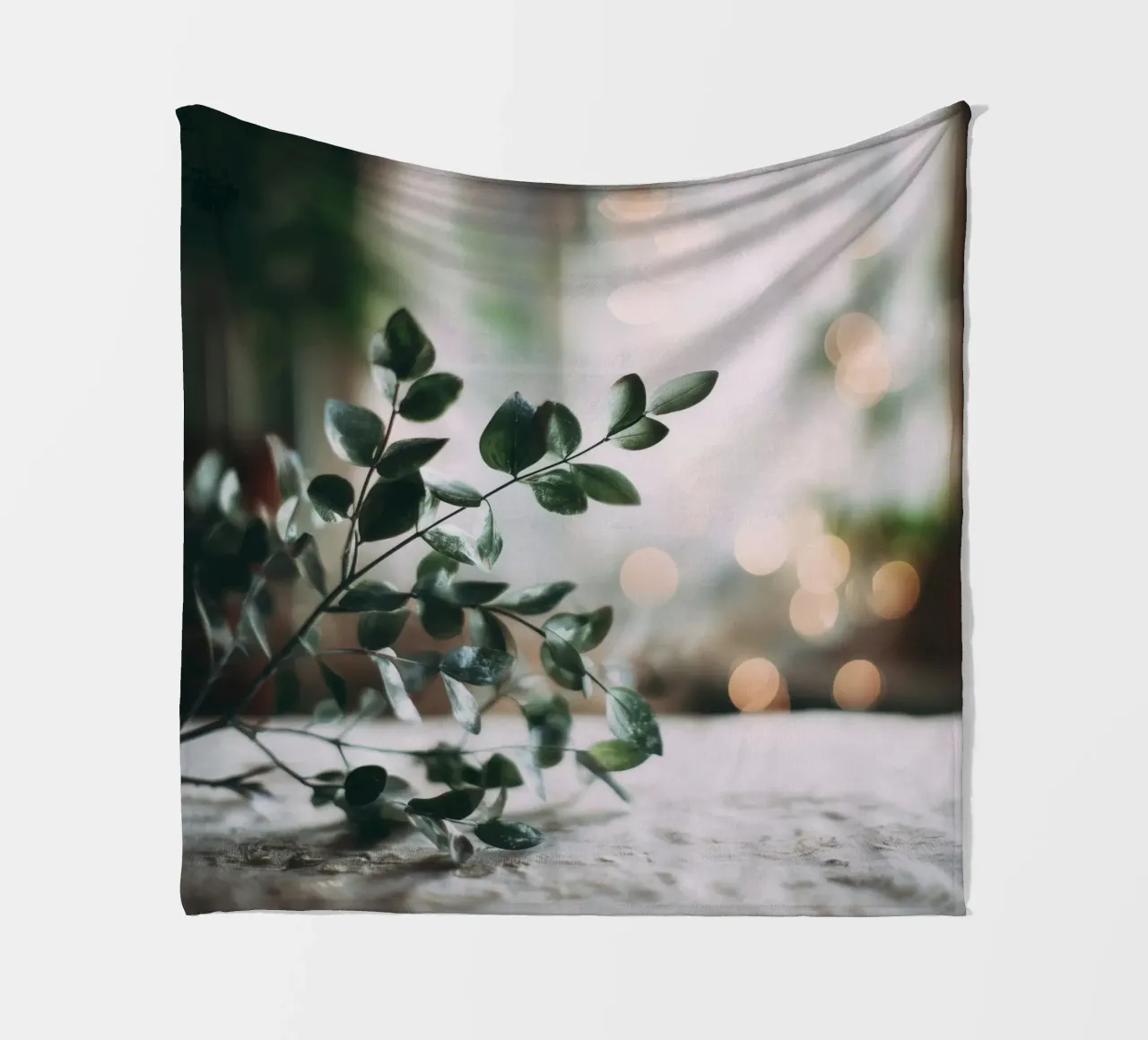 Bokeh Botanica No 03 coperta in pile da treechild
