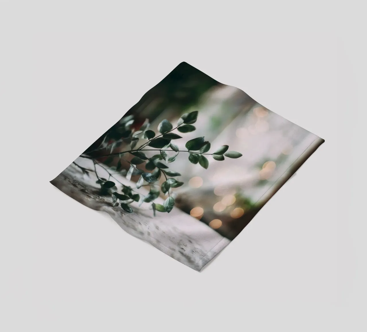 Bokeh Botanica No 03 coperta in pile da treechild