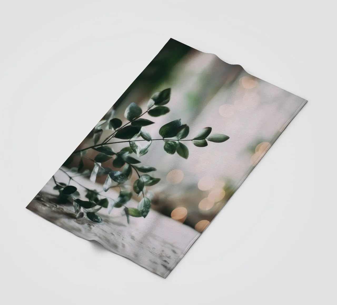 Bokeh Botanica No 03 coperta in pile da treechild