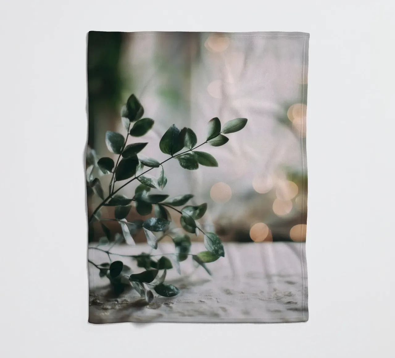 Bokeh Botanica No 03 coperta in pile da treechild