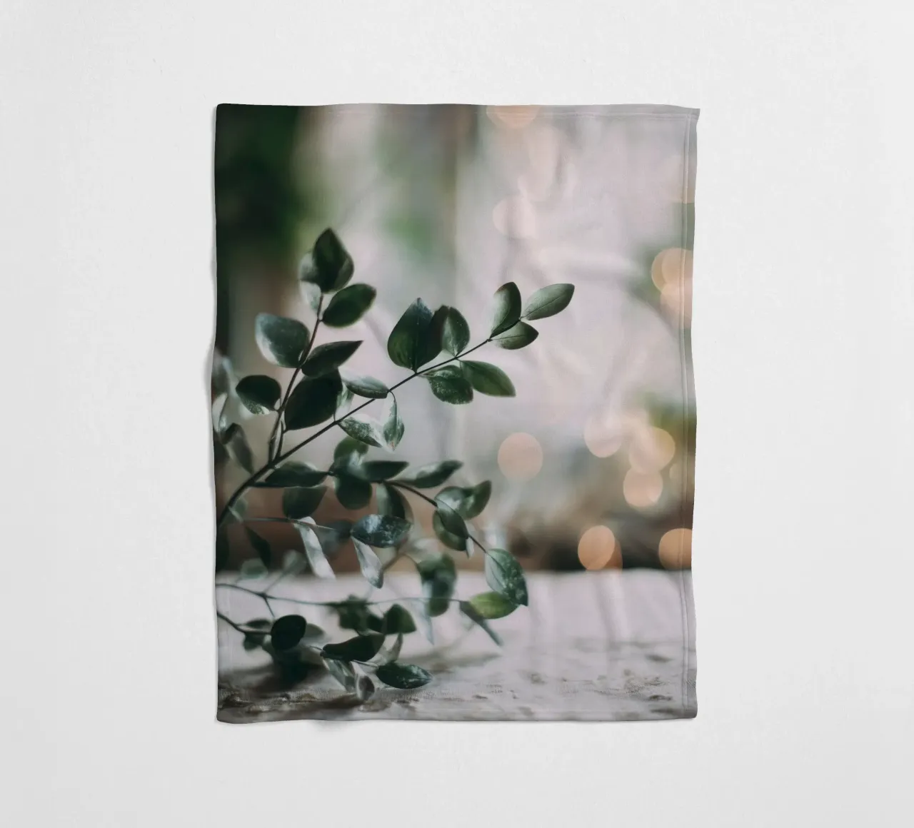 Bokeh Botanica No 03 coperta in pile da treechild