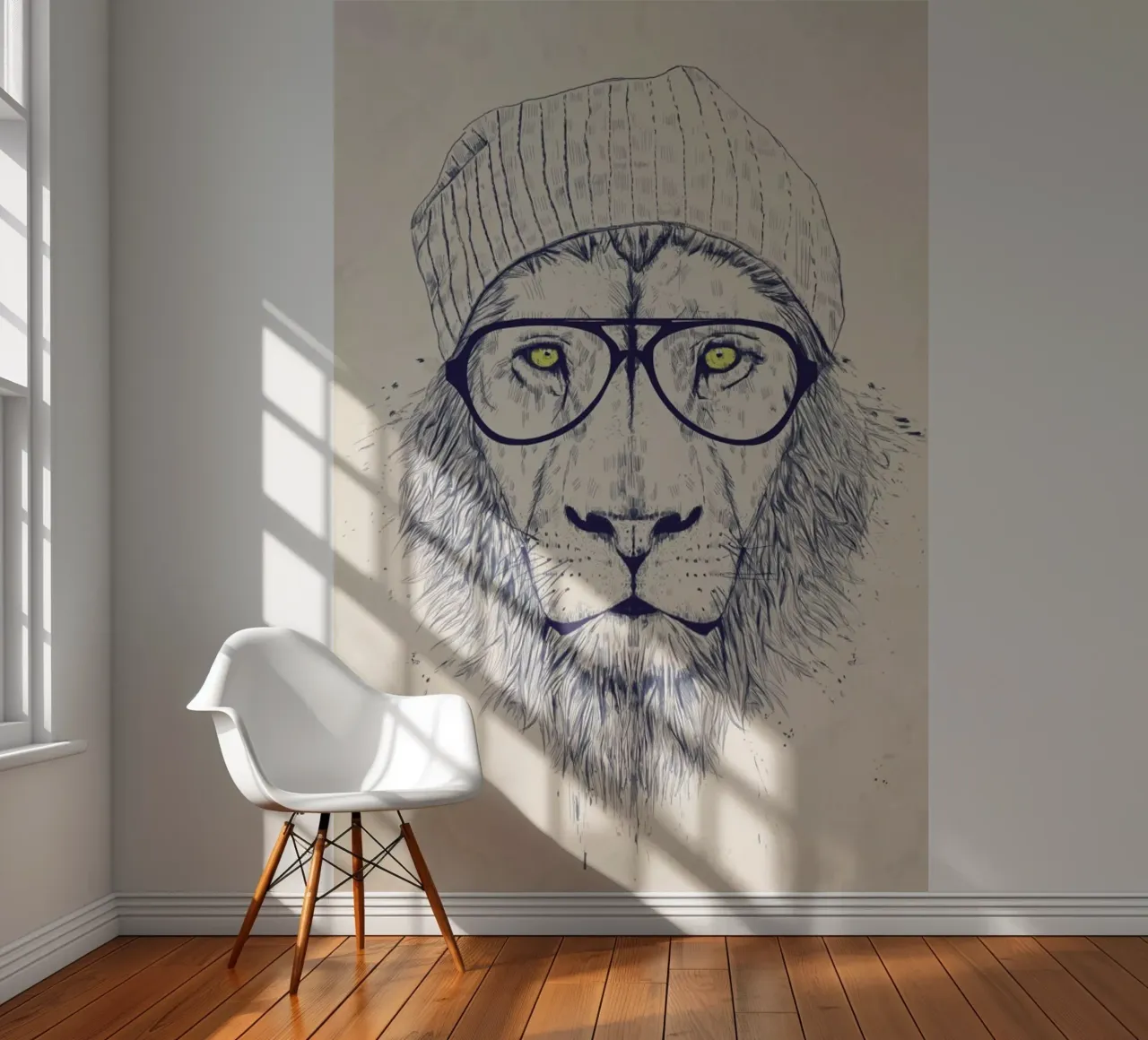 Cool lion photo wallpaper by Balazs Solti