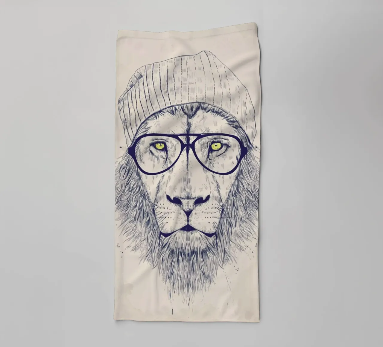 Cool lion toalla de baño de Balazs Solti