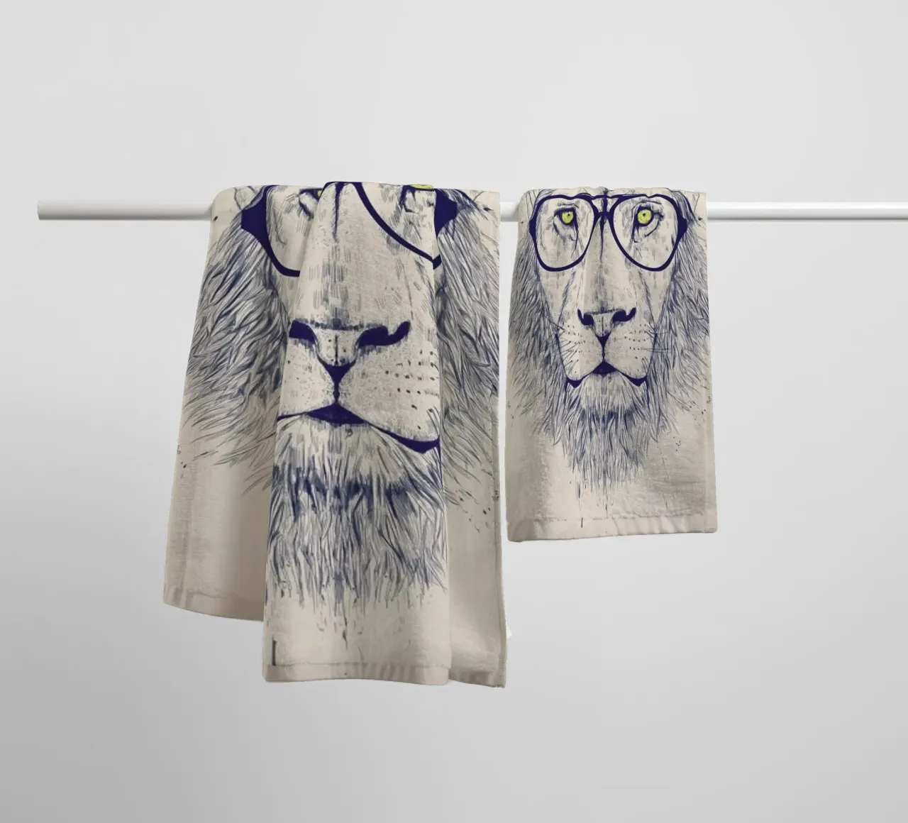 Cool lion toalla de baño de Balazs Solti