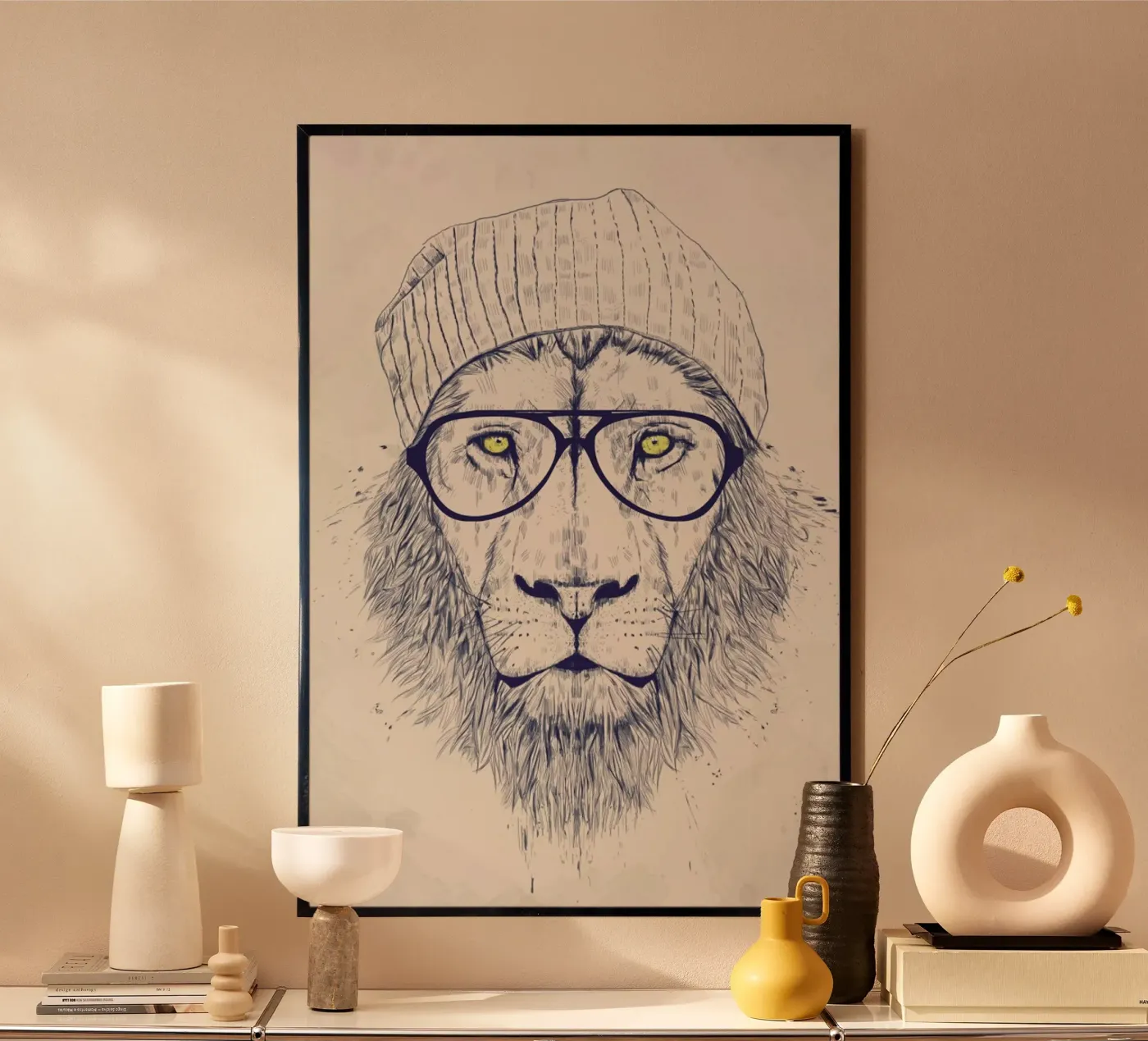 Cool lion poster da Balazs Solti