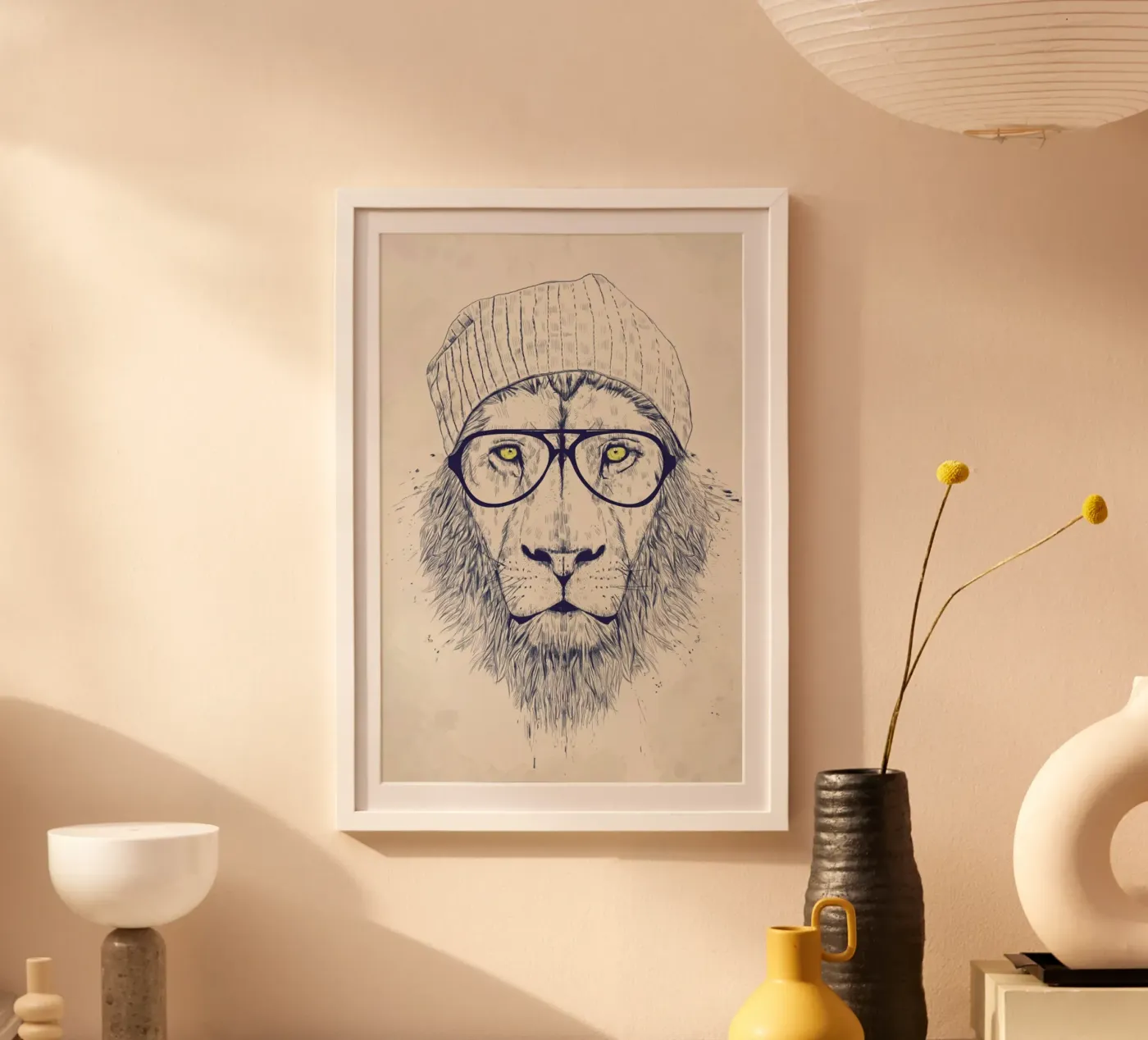 Cool lion poster da Balazs Solti