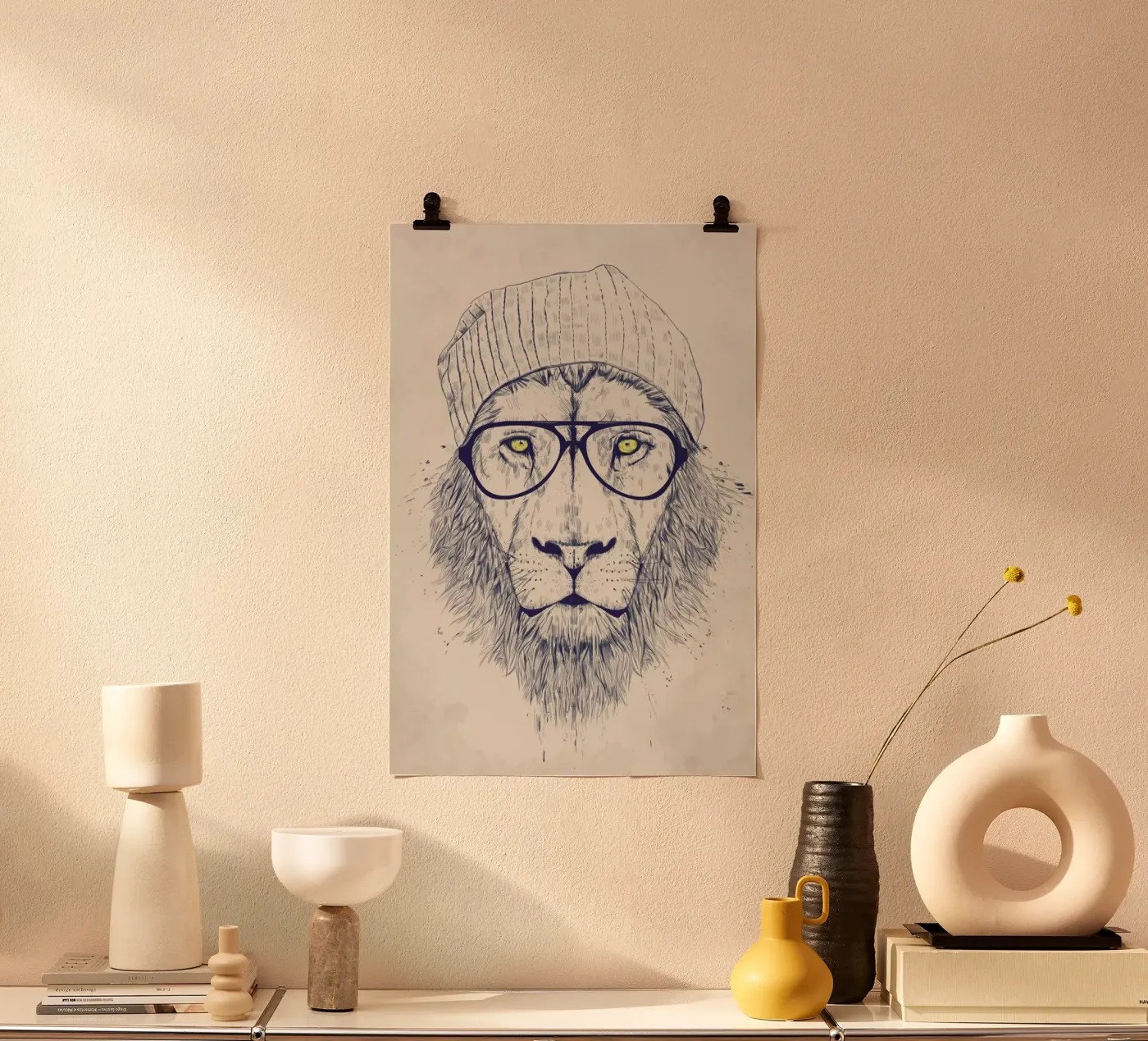 Cool lion poster da Balazs Solti