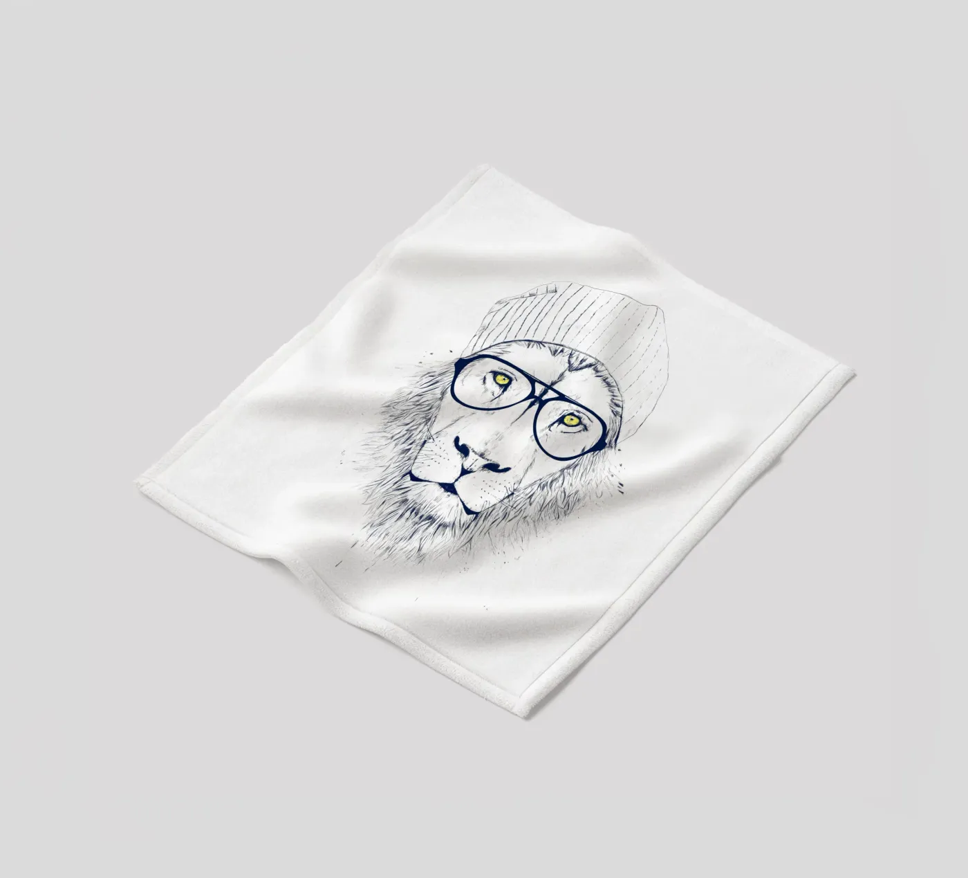 Cool lion Fleecedecke von Balazs Solti