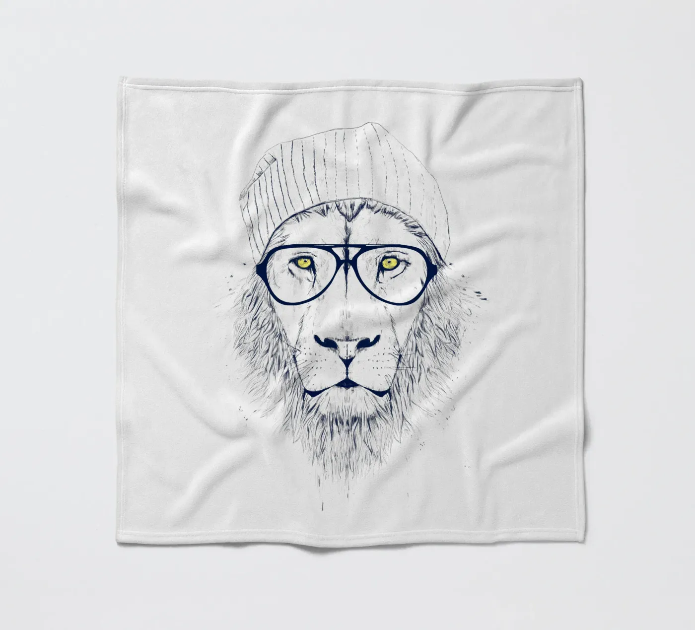 Cool lion Fleecedecke von Balazs Solti