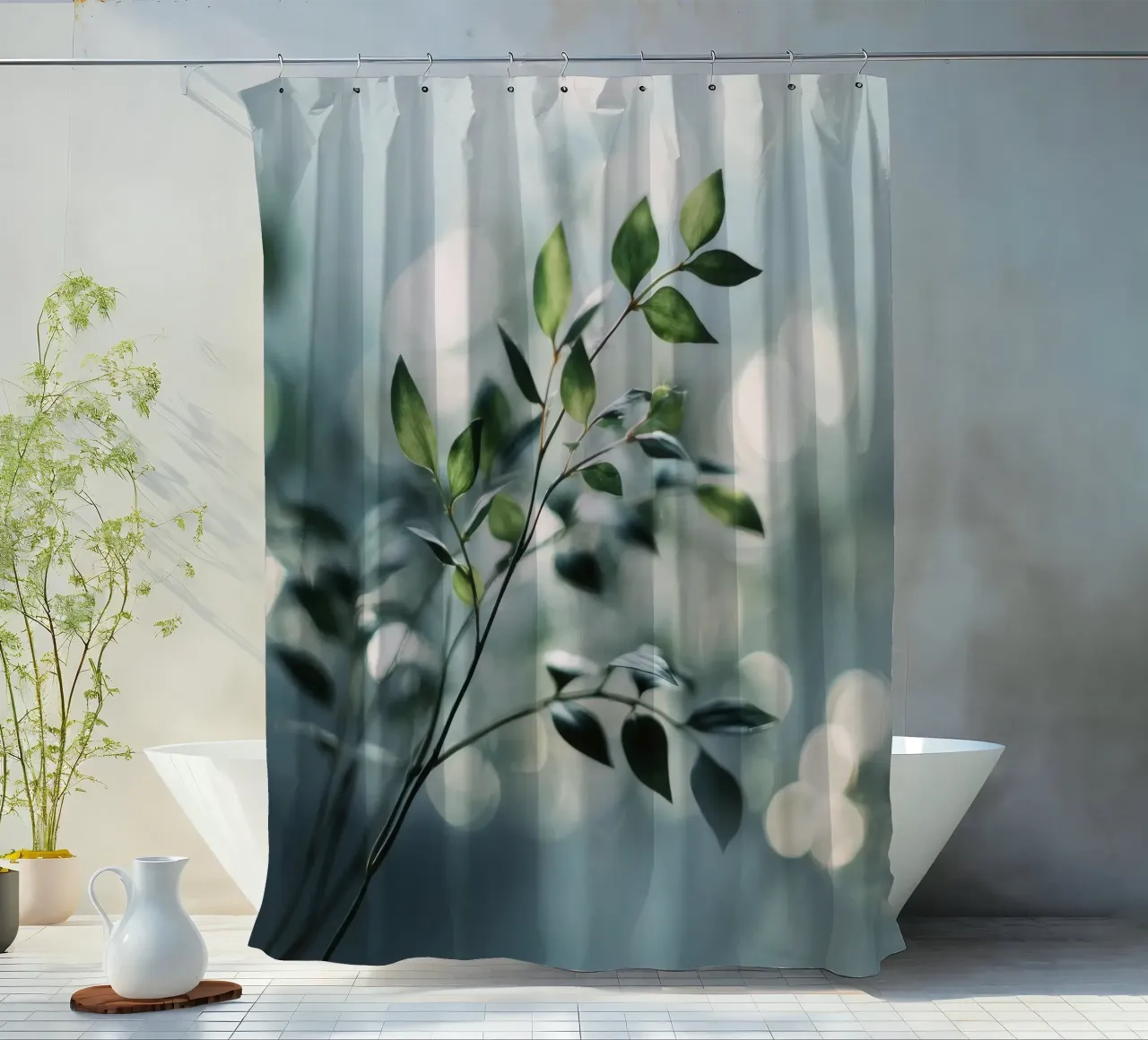 Bokeh Botanica No 04 tenda da doccia da treechild