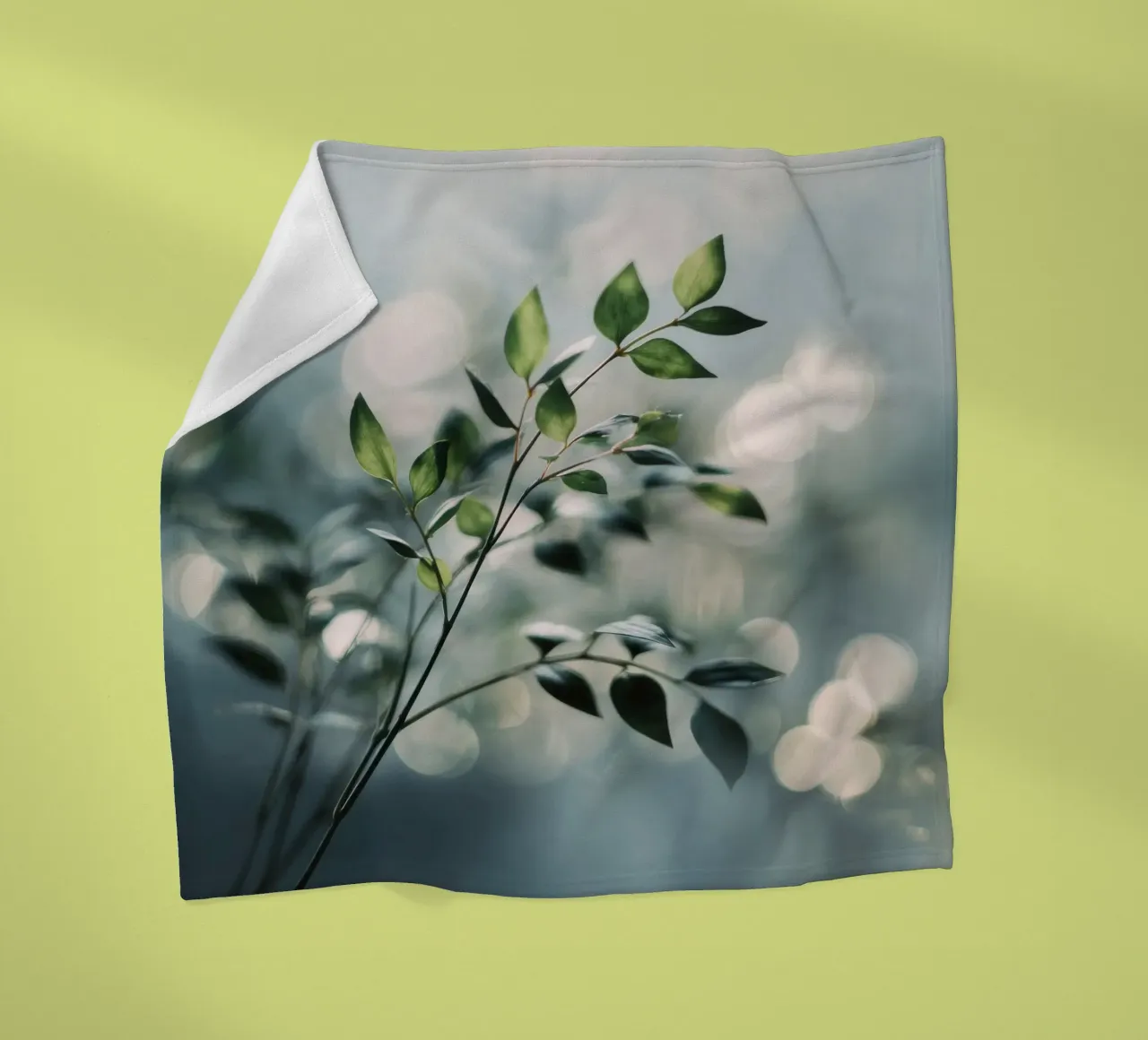 Bokeh Botanica No 04 coperta in pile da treechild