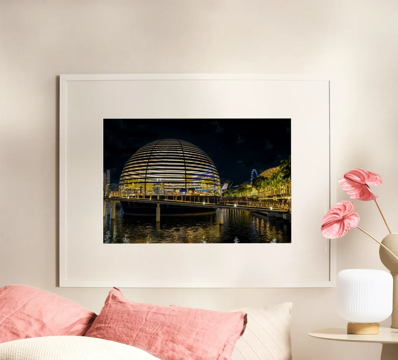 Apple Store Singapur poster con telaio in legno da thetraveller