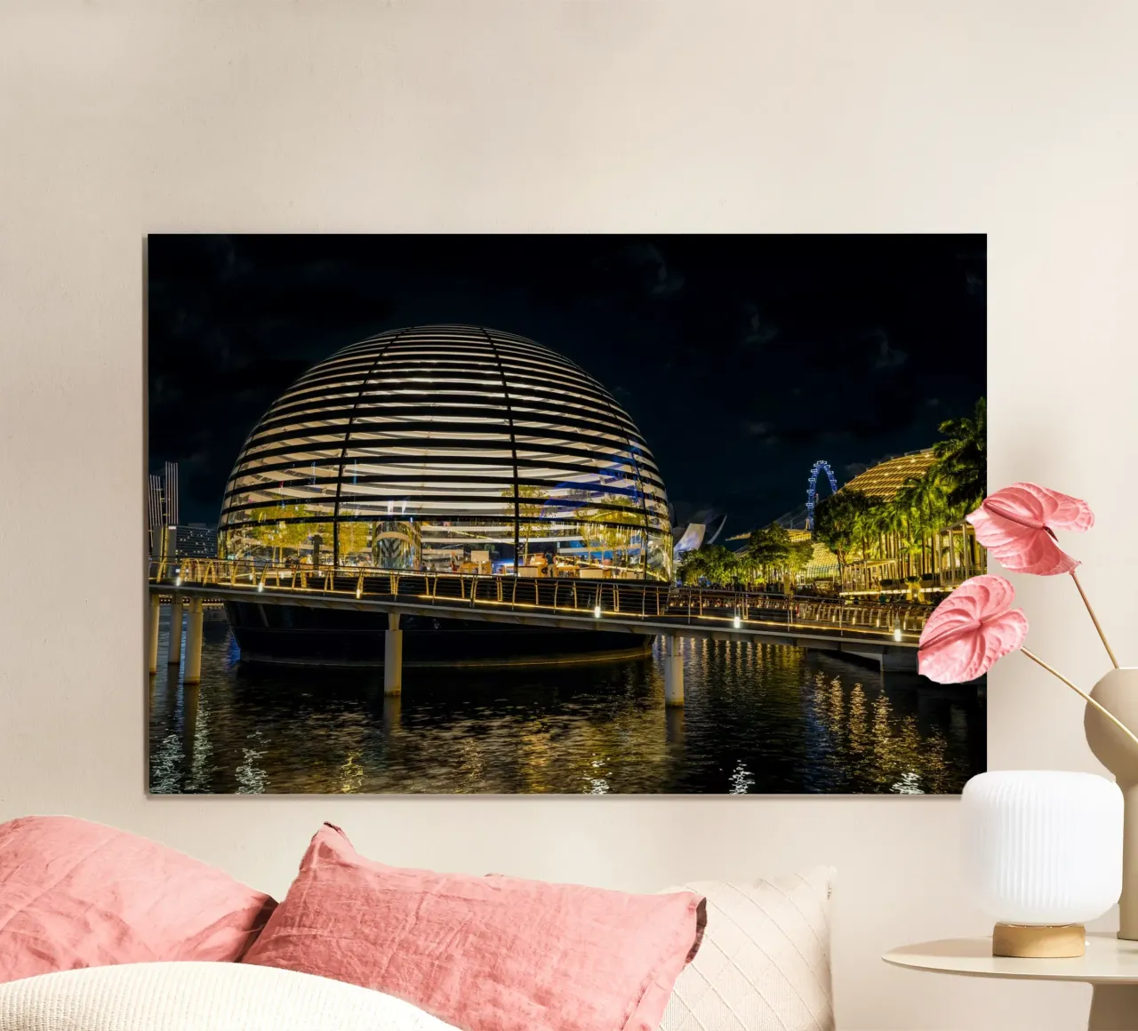 Apple Store Singapur poster con telaio in legno da thetraveller
