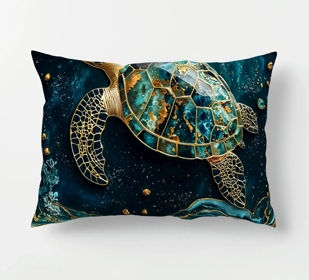 Eternal Tidekeeper Kintsugi Art cuscino da Pixaverse