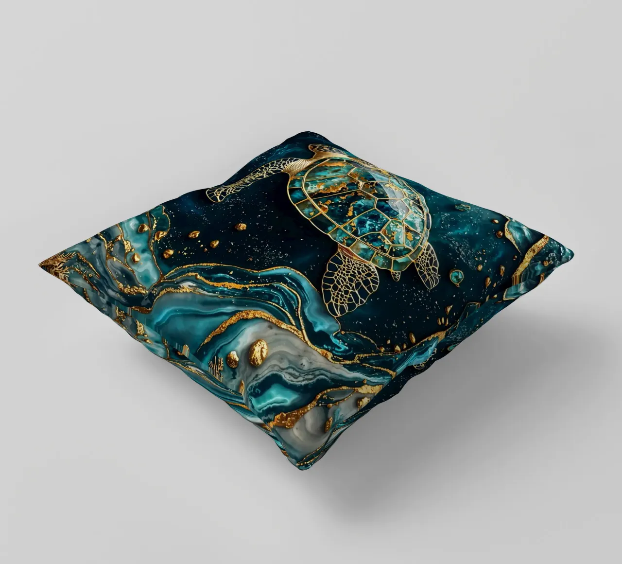 Eternal Tidekeeper Kintsugi Art cuscino da Pixaverse