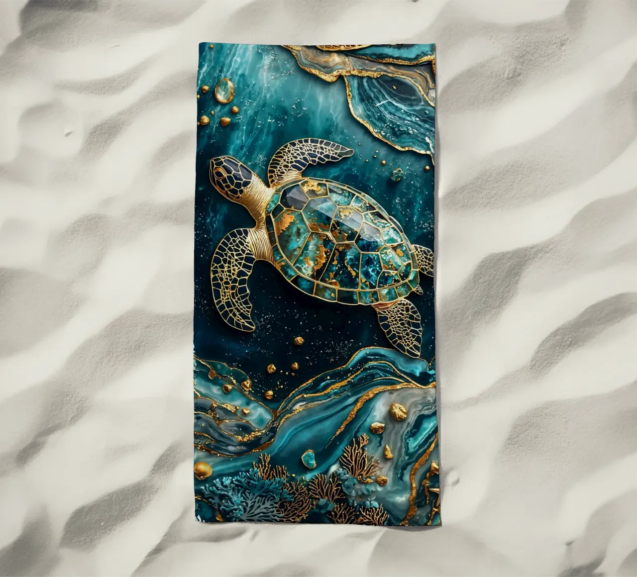Eternal Tidekeeper Kintsugi Art telo mare da Pixaverse