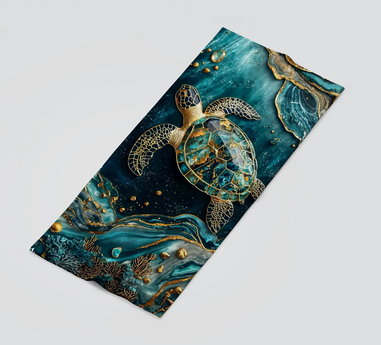 Eternal Tidekeeper Kintsugi Art telo mare da Pixaverse