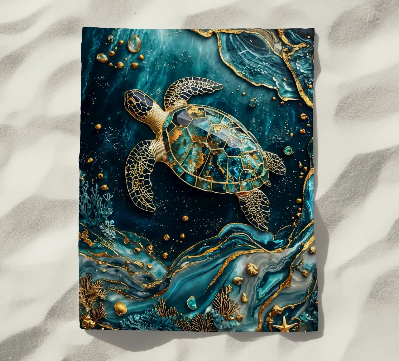 Eternal Tidekeeper Kintsugi Art telo mare da Pixaverse