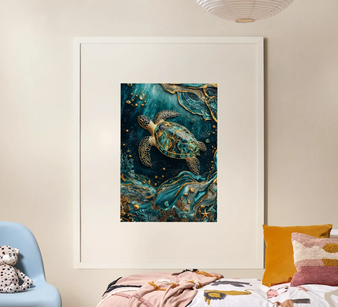 Eternal Tidekeeper Kintsugi Art poster da Pixaverse