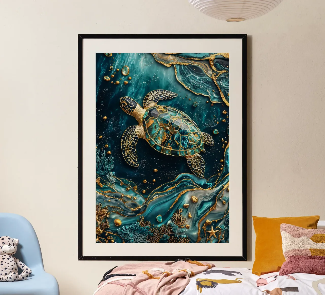 Eternal Tidekeeper Kintsugi Art poster da Pixaverse