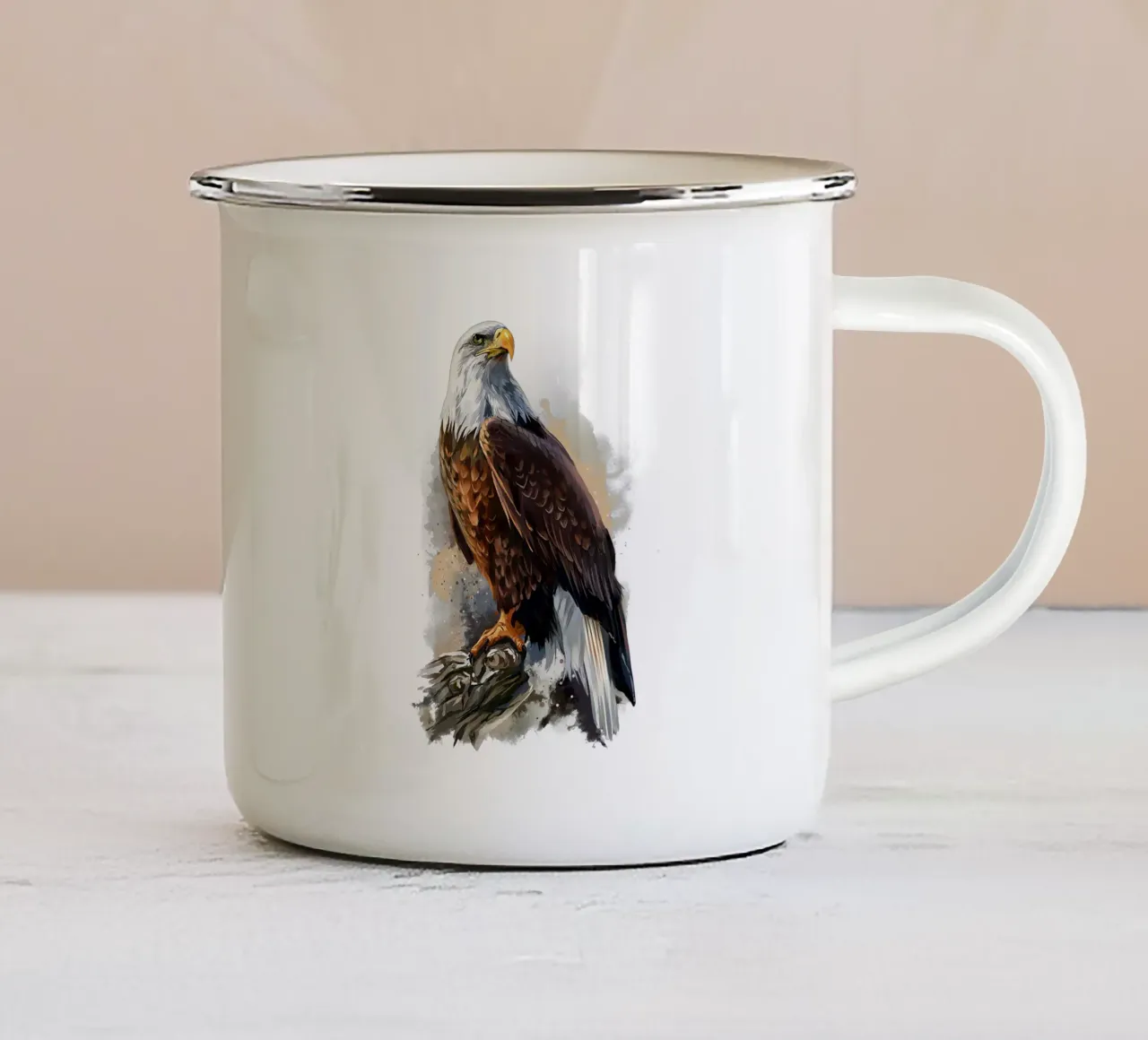 Strong Eagle tazza in smalto da jatikulon