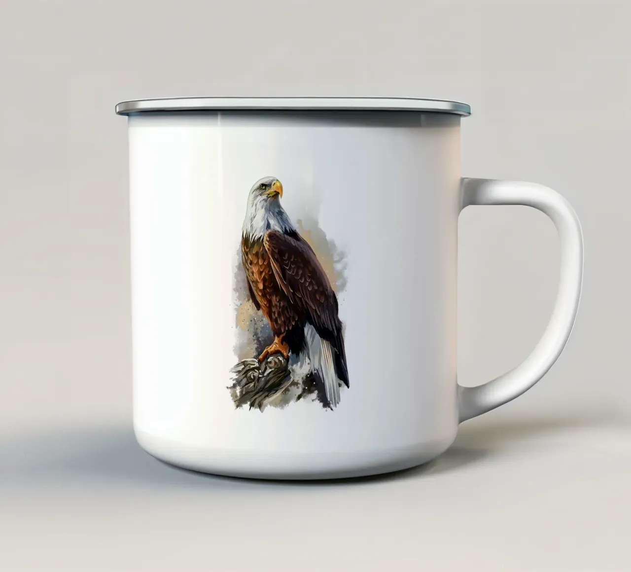Strong Eagle tazza in smalto da jatikulon