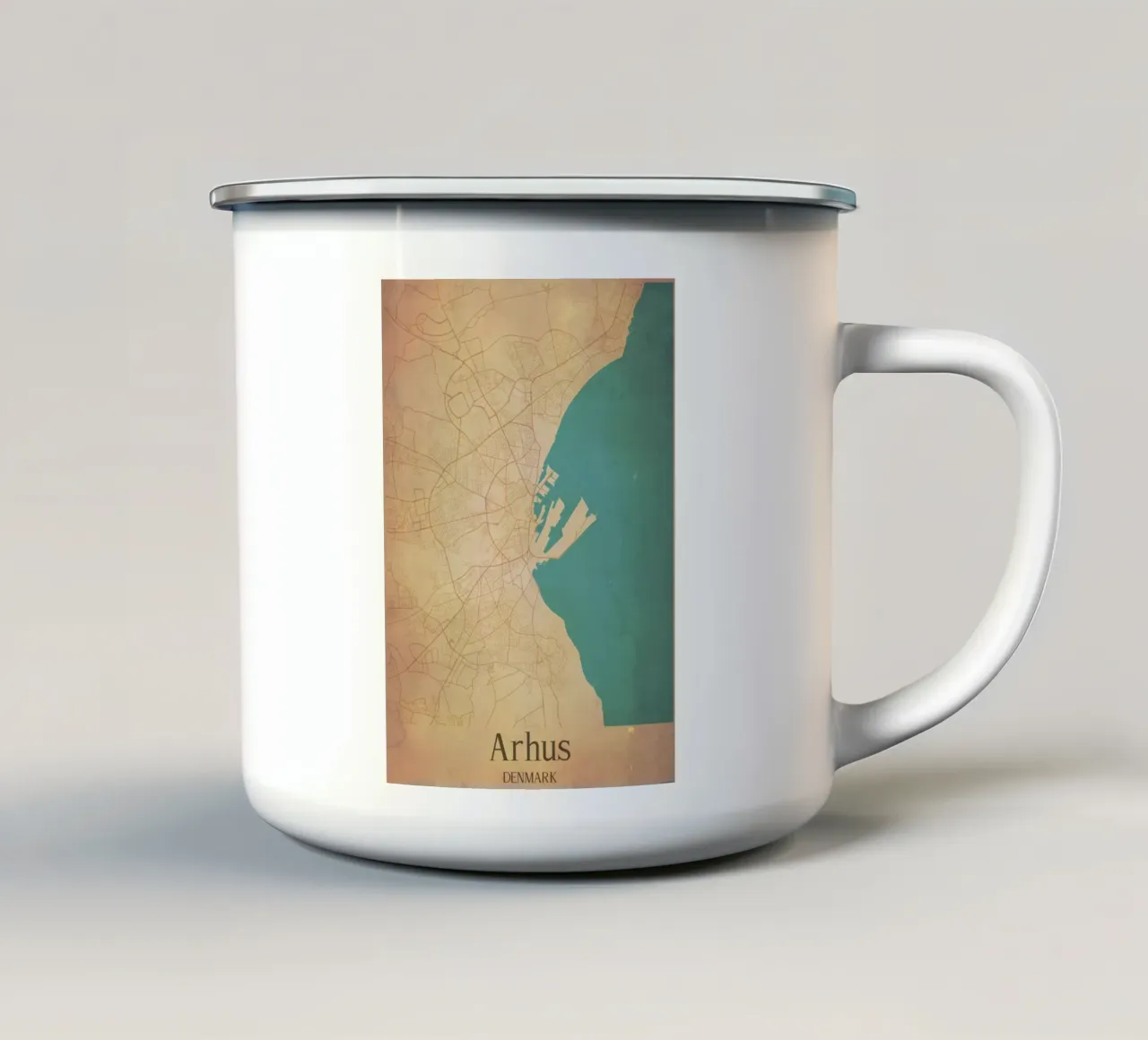 Arhus DENMARK tazza in smalto da WorldPrint