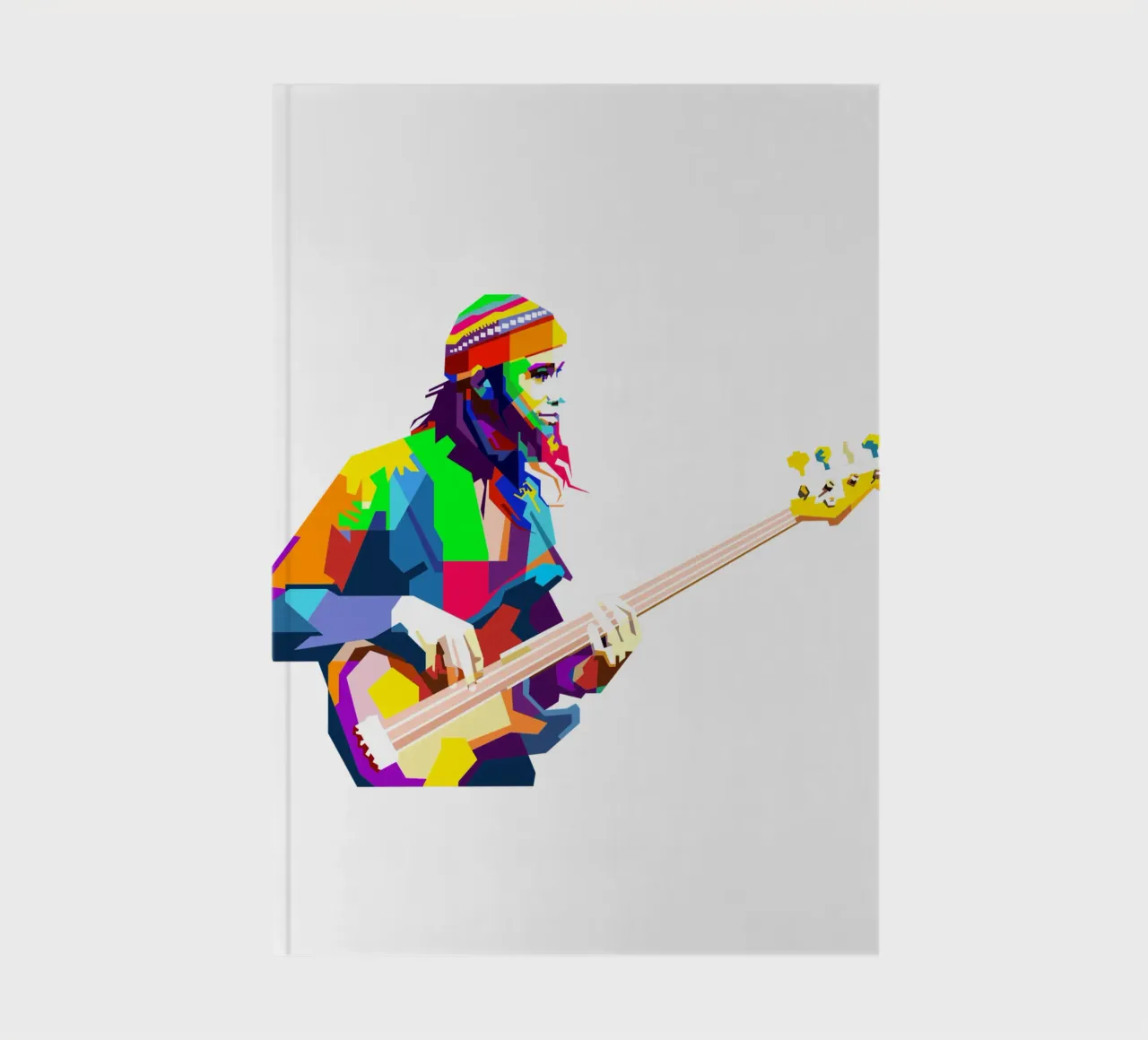 Jaco Pastorius musicista di basso jazz Art WPAP diario da Artkreator